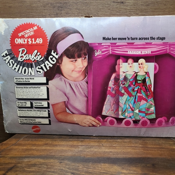 Vintage  1970 Mattel Action World of Barbie Fashion Stage Promo Item in Box - Picture 1 of 8